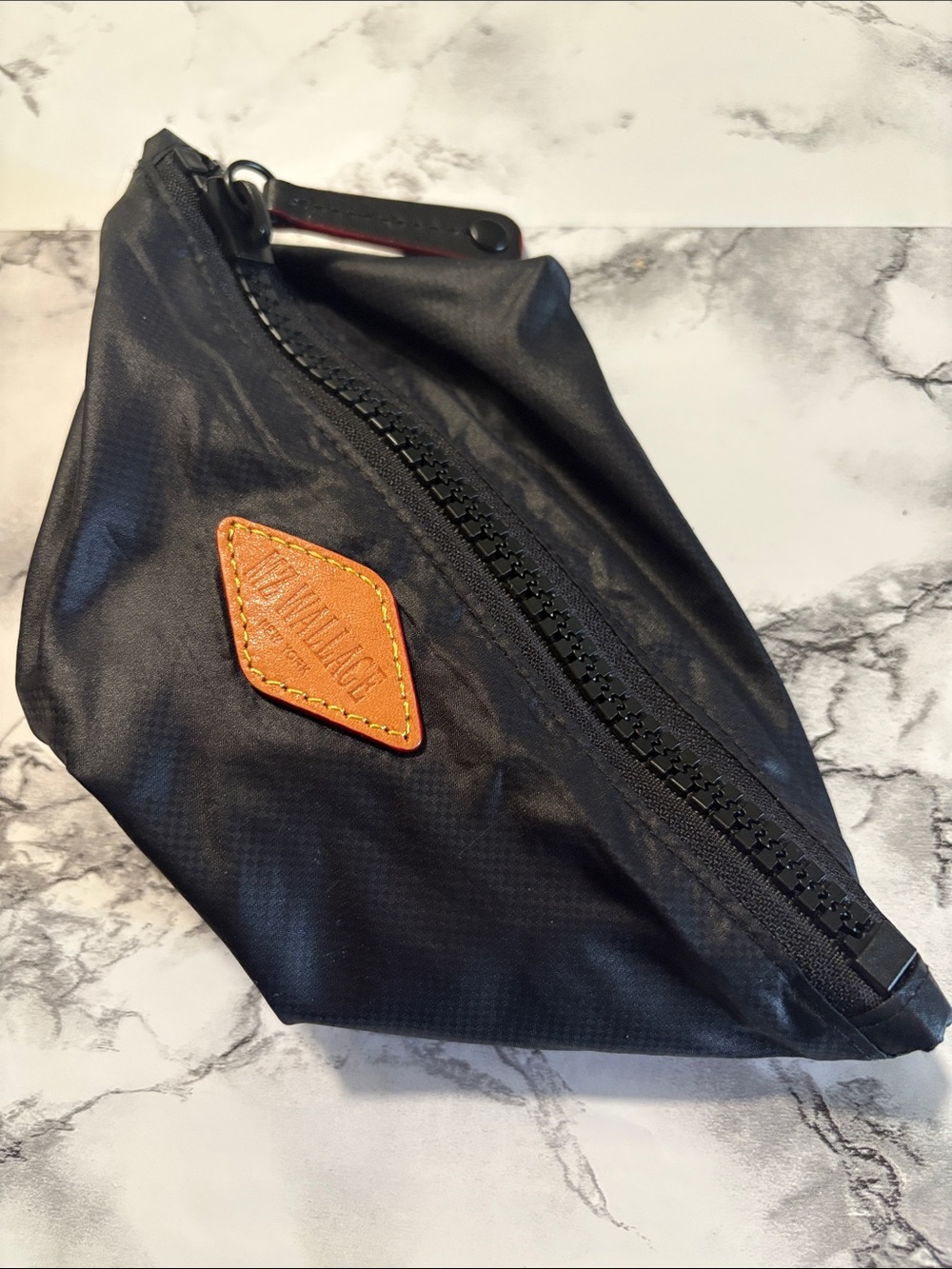 MZ Wallace Travel Bag Zippered Smooth Nylon Pouch cosmetic bag